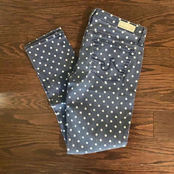 Polka Dot skinny jeans by AG sz 27 - Picture 4 of 4
